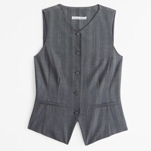 ABERCROMBIE HIGH NECK TAILORED VEST